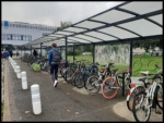 Garage à vélo au campus de Poitiers