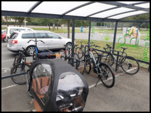 Stationner à vélo sur le campus