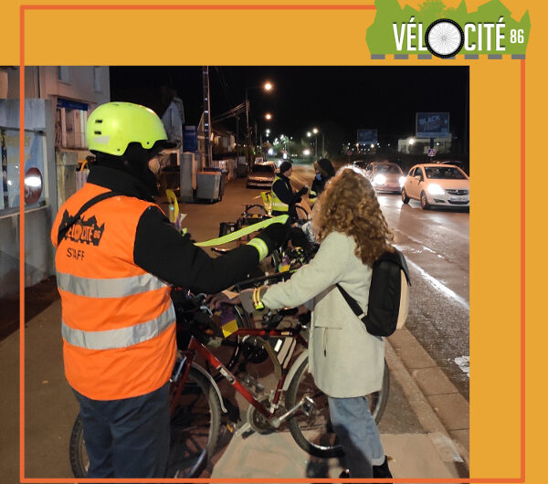 Cyclistes éclairés